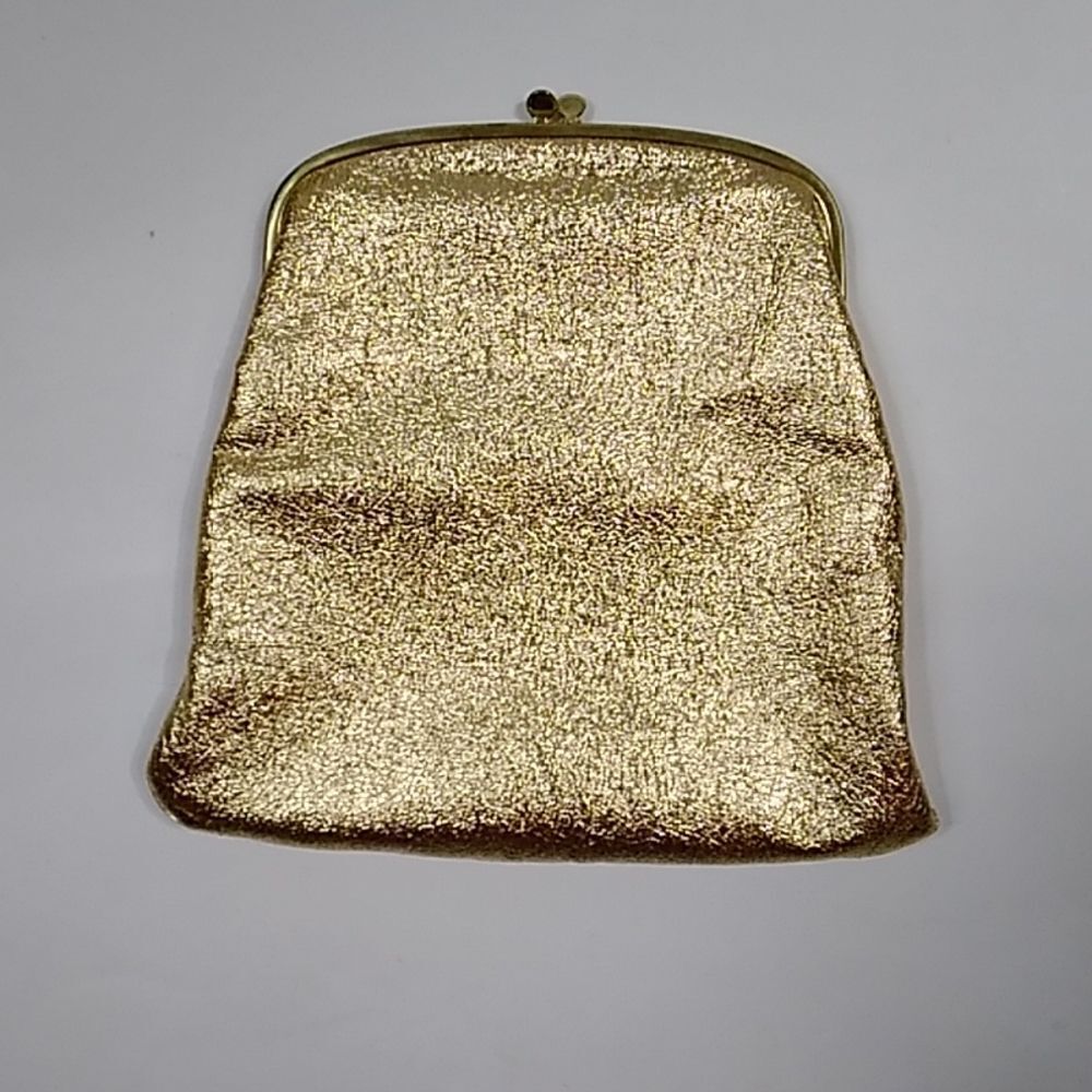 VTG,50s INGBER MADE IN U.S.A FOLD OVER CLUTCH GOOD HANDBAG